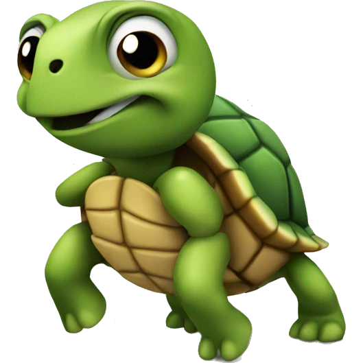 turtle with muscles emoji