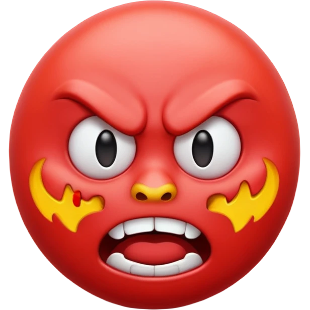 Scary angry emoji emoji
