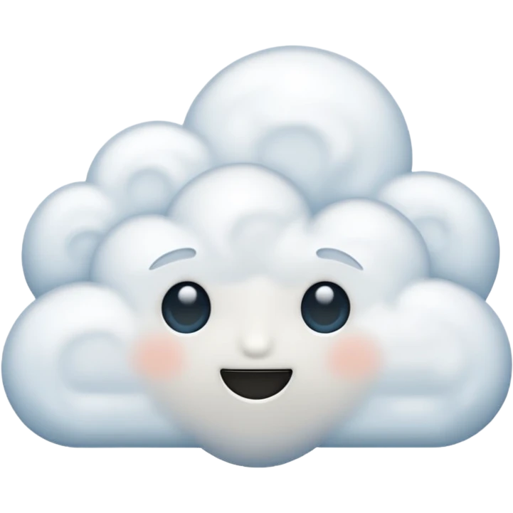 cloud no face emoji