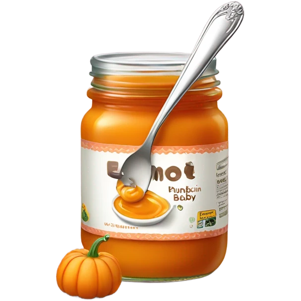 Pumpkin baby food emoji