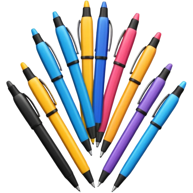 school equipment pens emoji