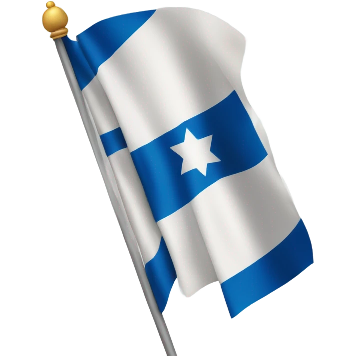 Generate a yellow ribbon around the flag of Israel of Israel emoji