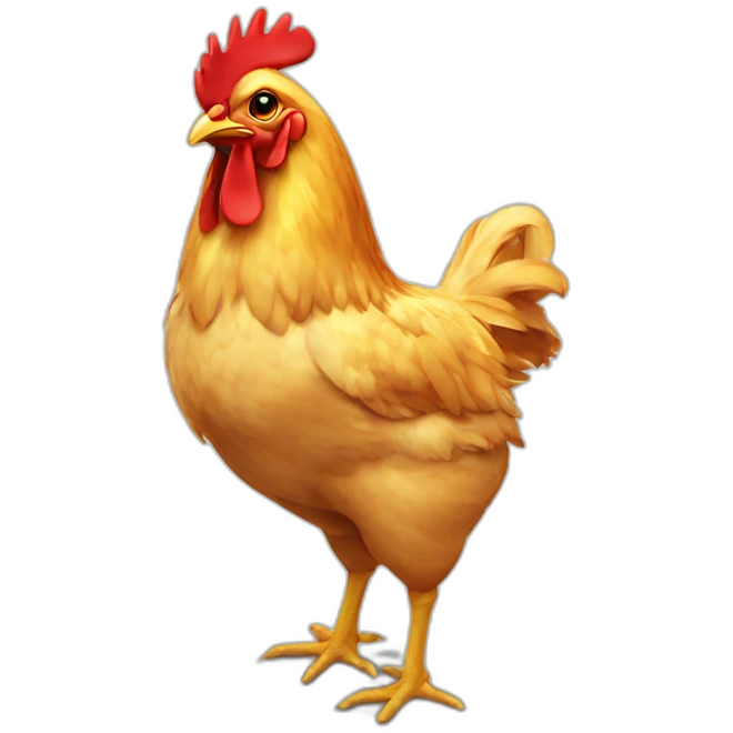 chicken in bikini emoji