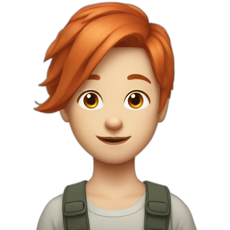 redhair digital rabbit emoji