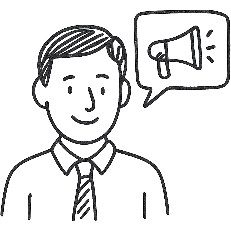 A marketer emoji
