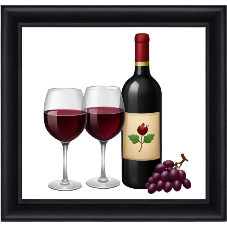 Wine and painting emoji