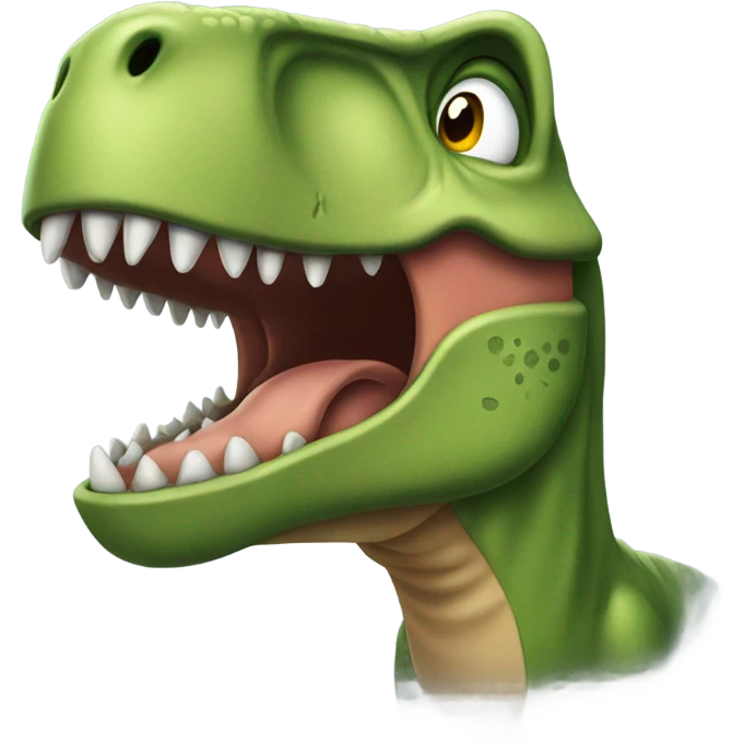 A crying tyrannosaurus rex  emoji