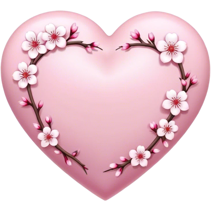 Sakura heart emoji