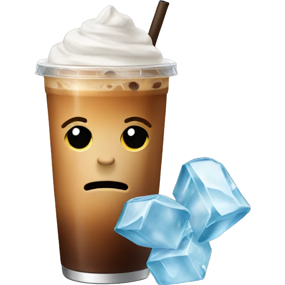 Iced coffee emoji