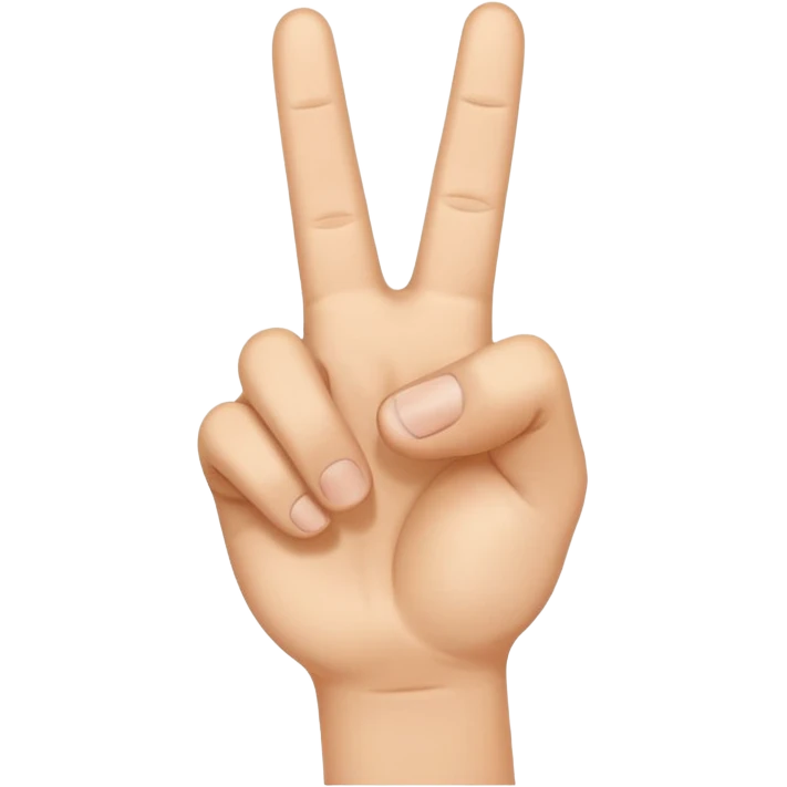 peace sign with thumb emoji
