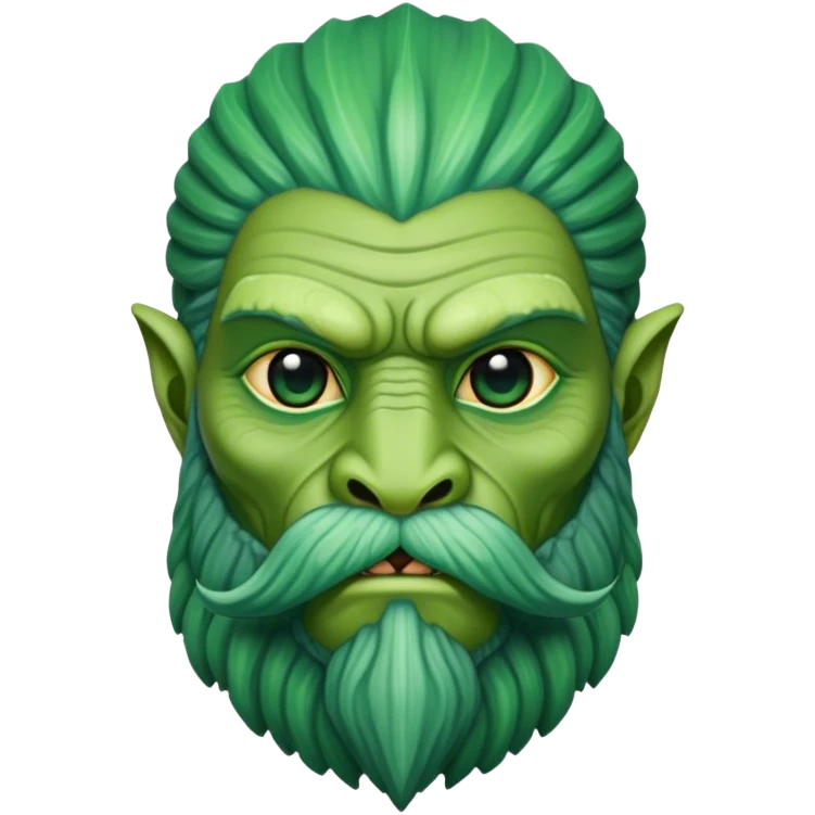 annunaki reptilian head with beard emoji