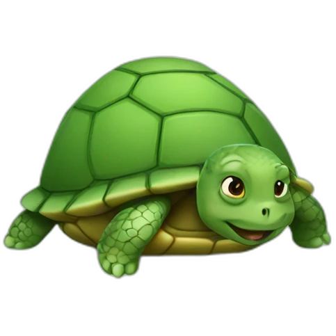 Silly turtle emoji