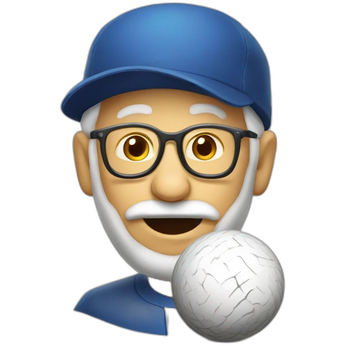 Papy qui joue a la petanque emoji