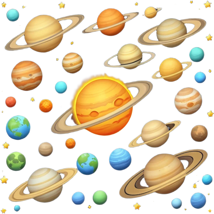 The solar system emoji
