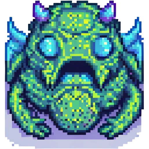 slime monster pixel art emoji