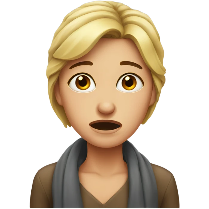Lady crying  emoji
