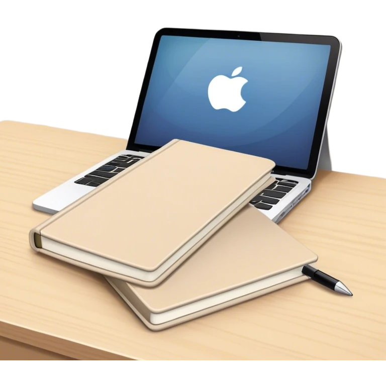 Beige notebooks emoji