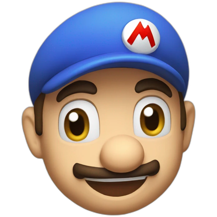 super mario finger pointing emoji