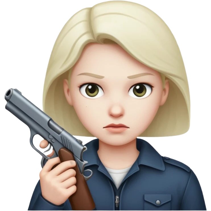 Someone with a gun emoji