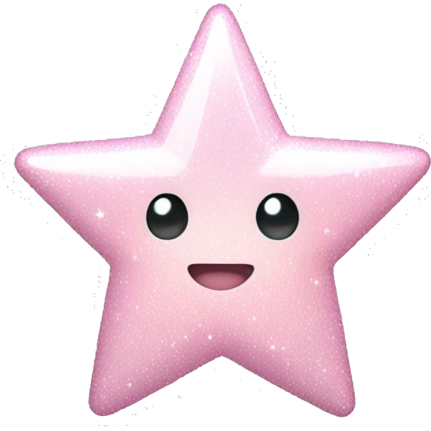 pale pink star sparkle emoji