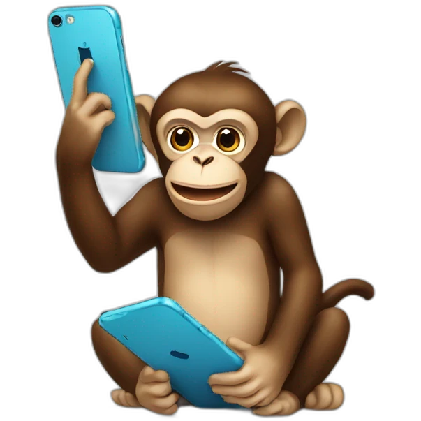 monkey on phone emoji
