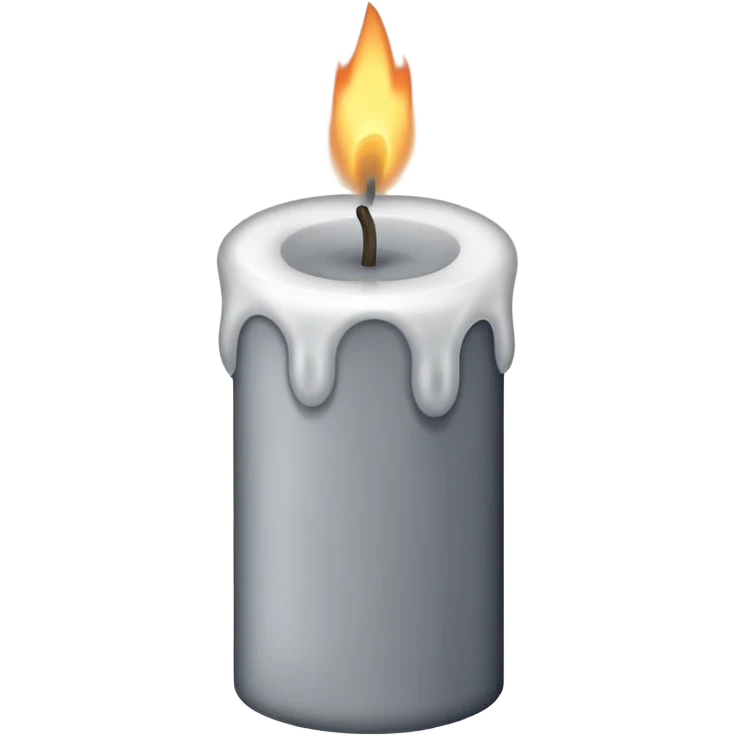 Candel with no flame 🔥 only smoke emoji