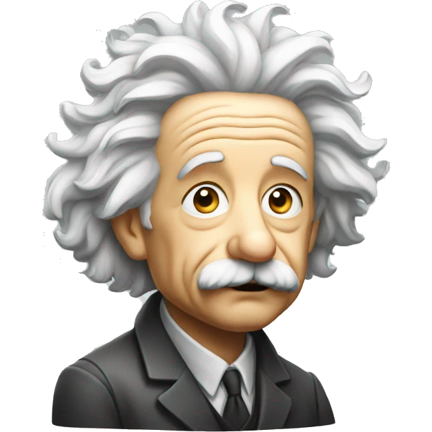 einstein thinking emoji