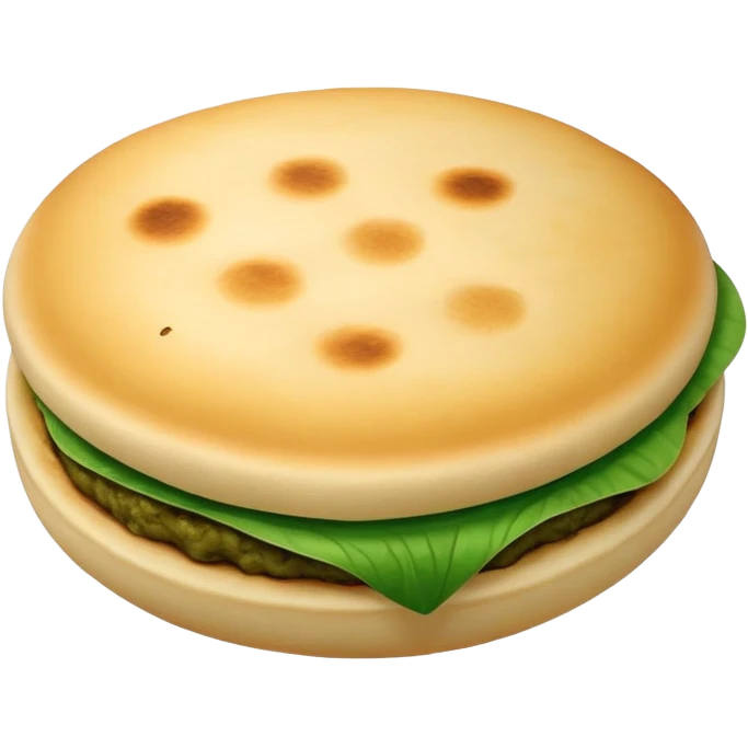 Arepa venezolana color verde  emoji