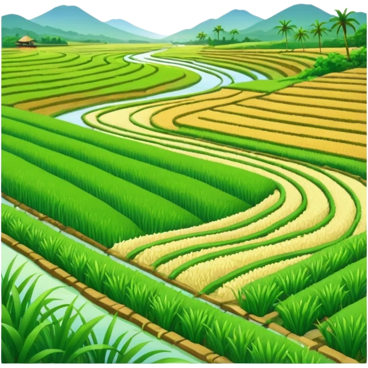 rice fields emoji