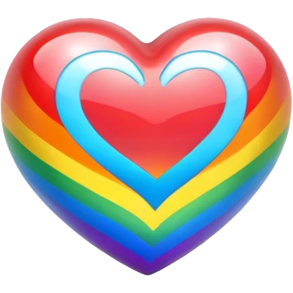 Heart in Rainbow Color  emoji