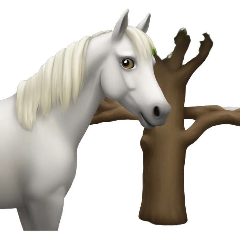 paard in boom emoji