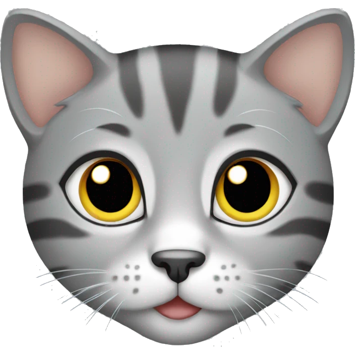 Grey tabby kitten emoji