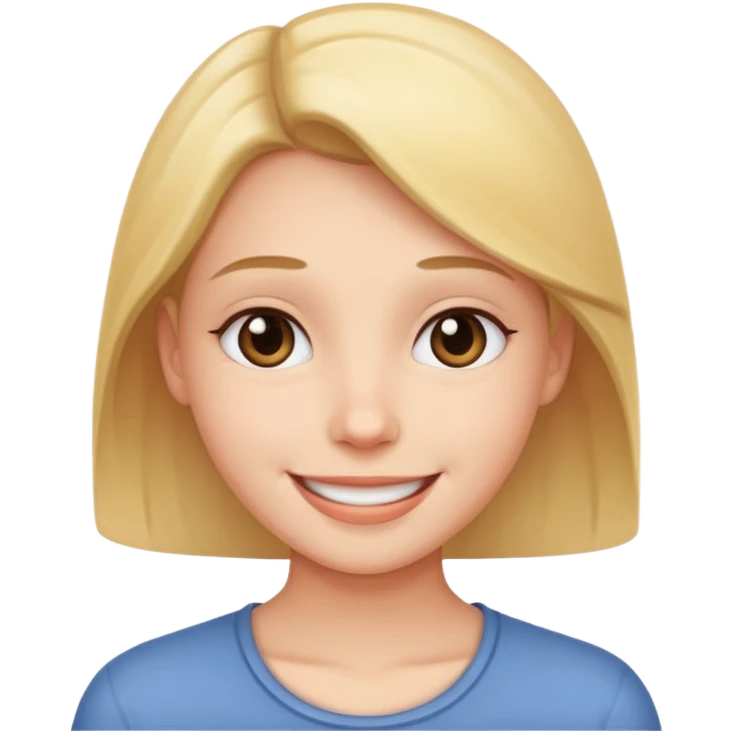 Touching smile emoji