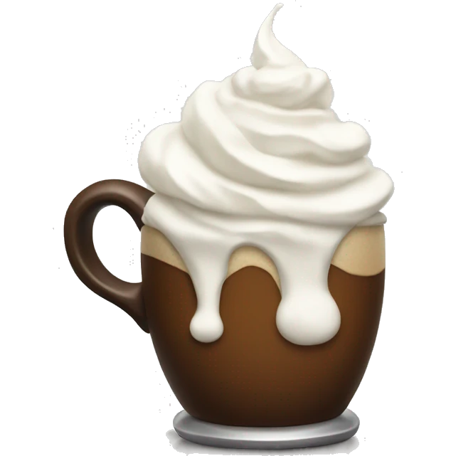 Coffee with whipped cream  emoji