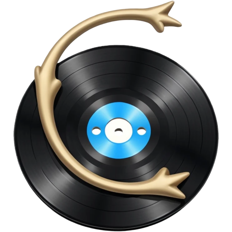 A vynil of Conan Gray's wishbone emoji