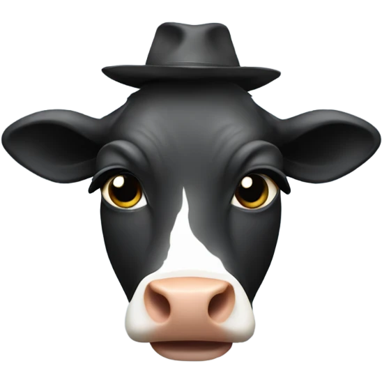 Cow disco emoji