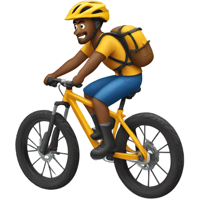 man riding mtb emoji