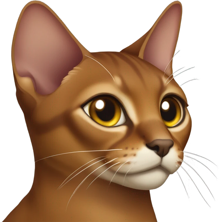 Abyssinian cat emoji
