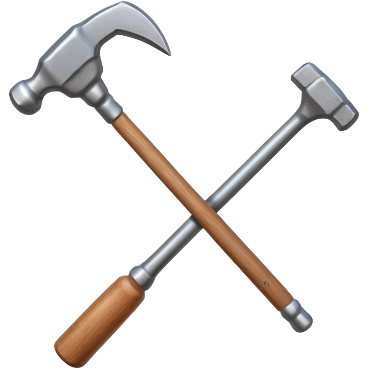 hand holding a hammer emoji