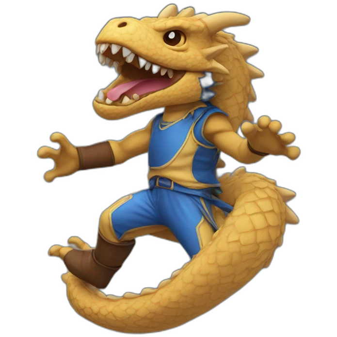 Biscuit kick dragon  emoji