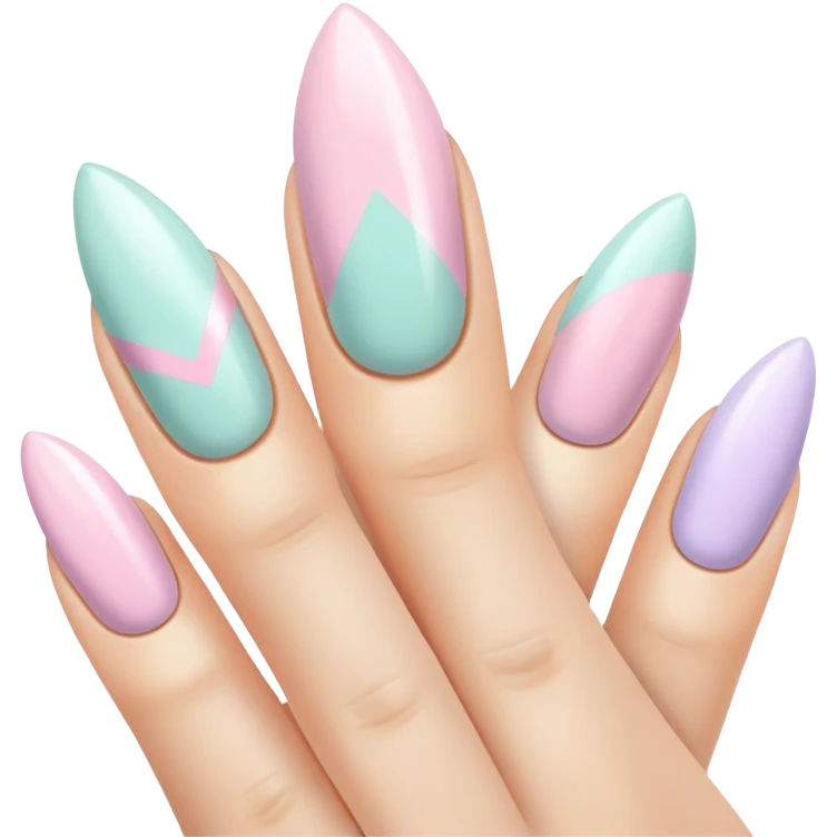 Spring nails emoji
