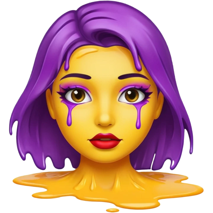 make up paint emoji