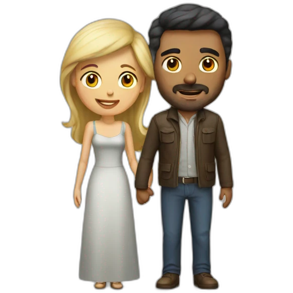 man with wife emoji