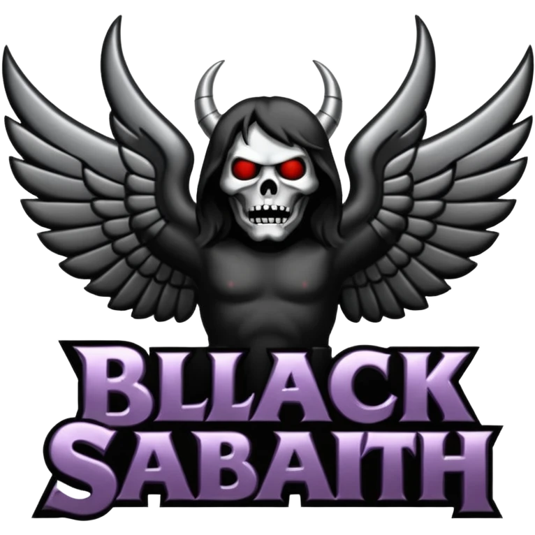 BLACK SABBAT TEXT LOGO emoji
