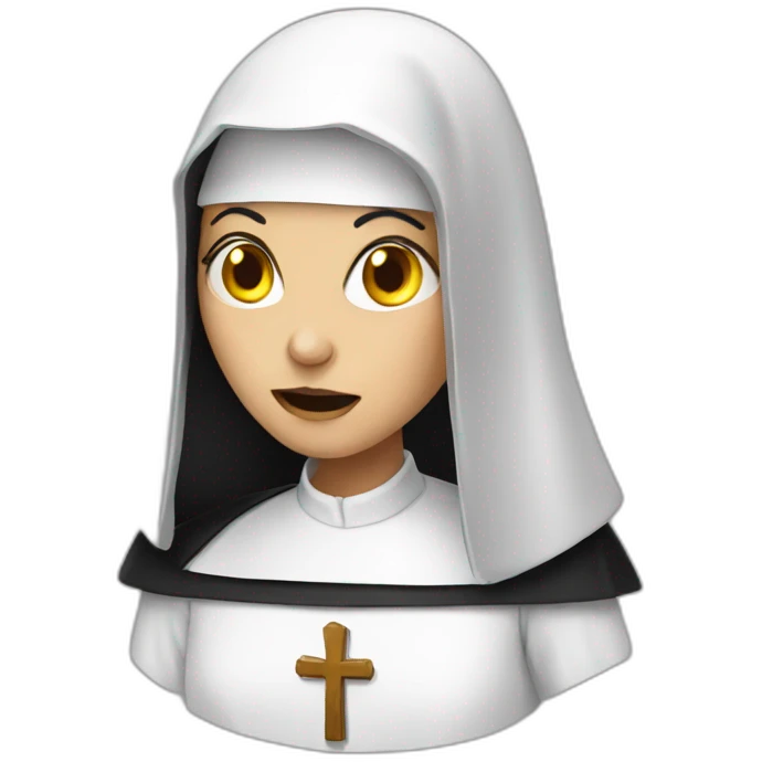 horror nun emoji
