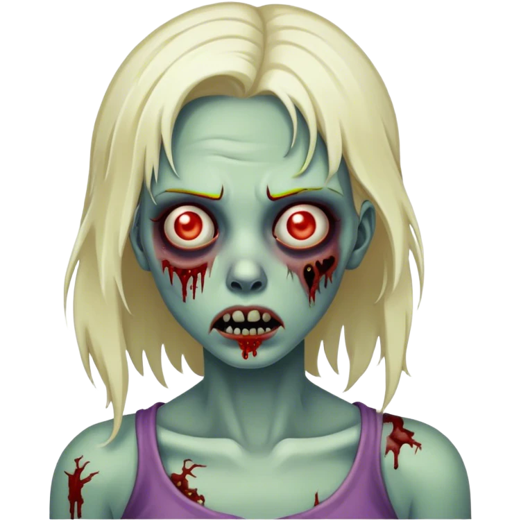 Fashion girl zoombie emoji