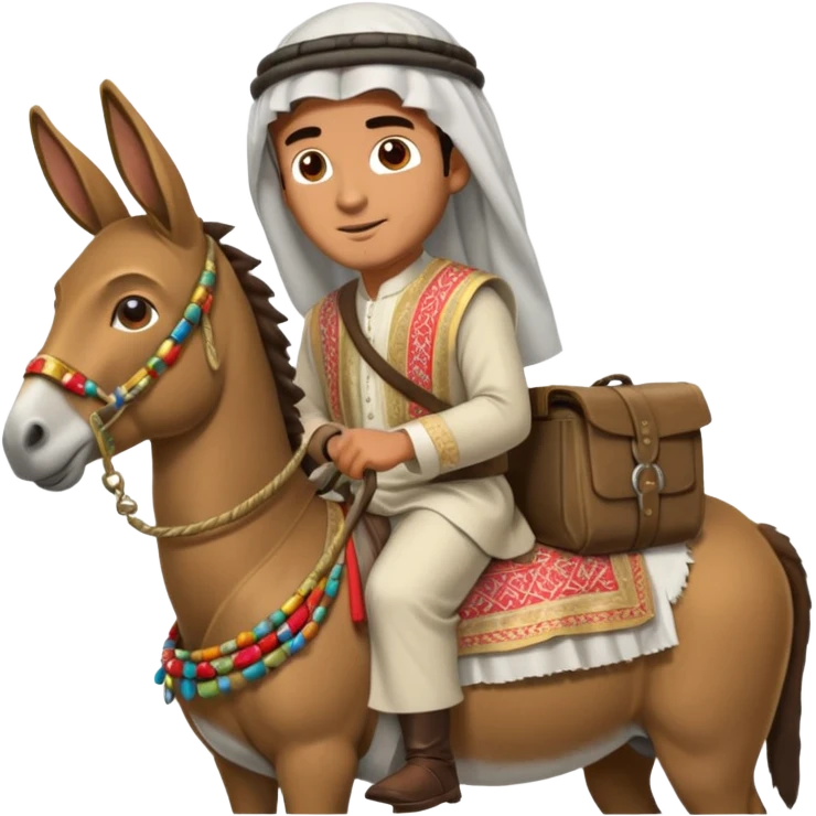 фото араб на осле а за ним сидит охранник emoji