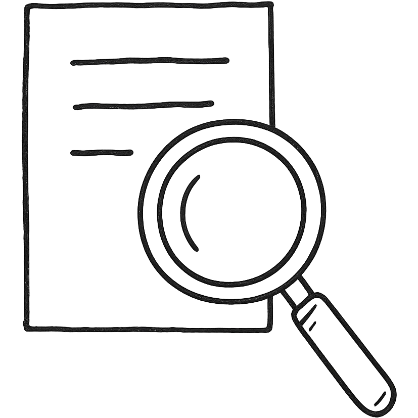 document with magnifying glass emoji