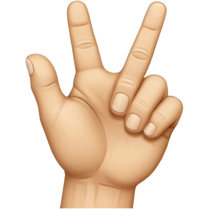 Backside of the Fist with the pointer finger knuckle up emoji