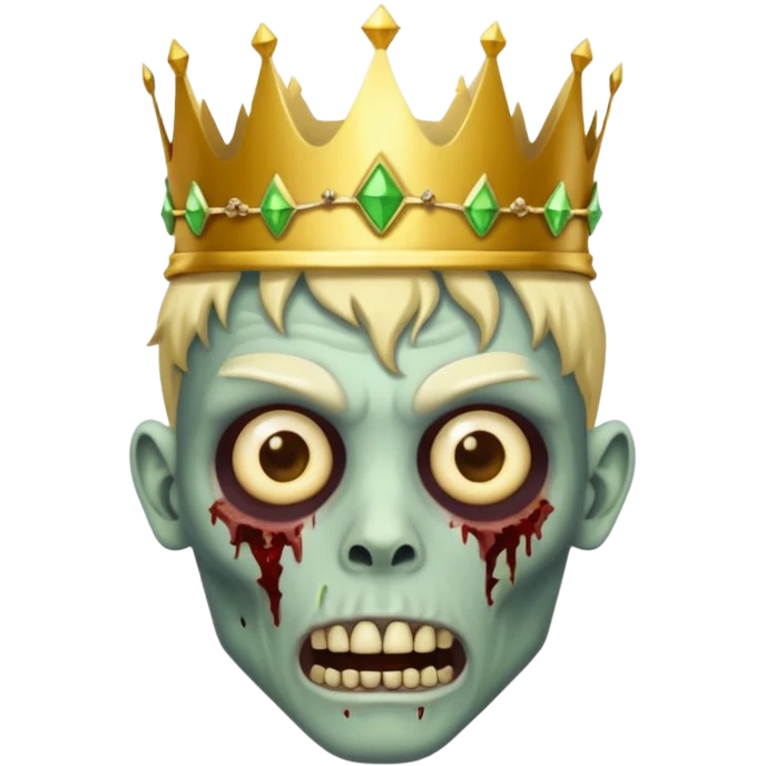 zombie wearing crown  emoji